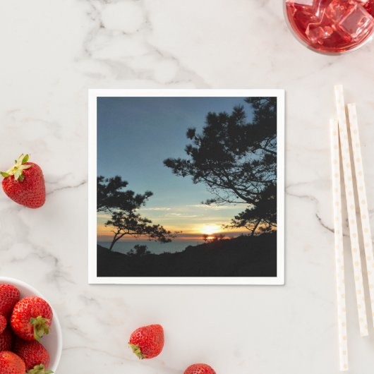 Torrey Pine Sunset III Californië Landschap Servetten (Insitu)