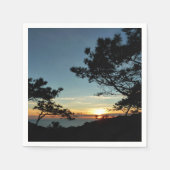 Torrey Pine Sunset III Californië Landschap Servetten (Voorkant)