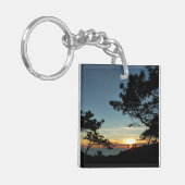 Torrey Pine Sunset III Californië Landschap Sleutelhanger (Voorkant Links)