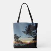 Torrey Pine Sunset III Californië Landschap Tote Bag (Achterkant)
