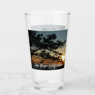 Torrey Pine Zonsondergang I Californië Landschap Glas