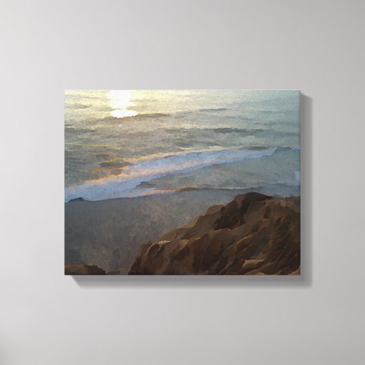 Torrey Pines Beach Canvas Afdruk (Voorkant)