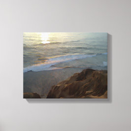 Torrey Pines Beach Canvas Afdruk