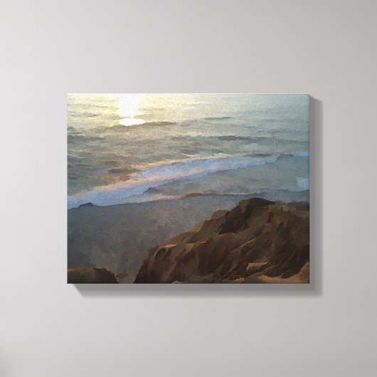 Torrey Pines Beach Canvas Afdruk (Voorkant)