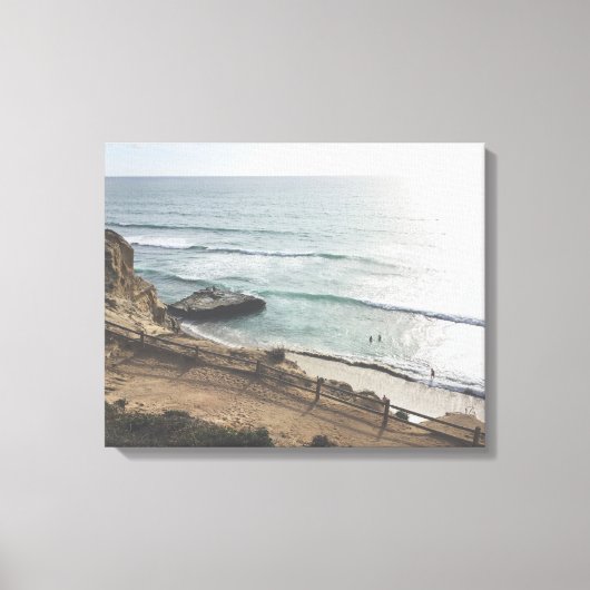 Torrey Pines Beach Groot Canvasprint Canvas Afdruk (Voorkant)