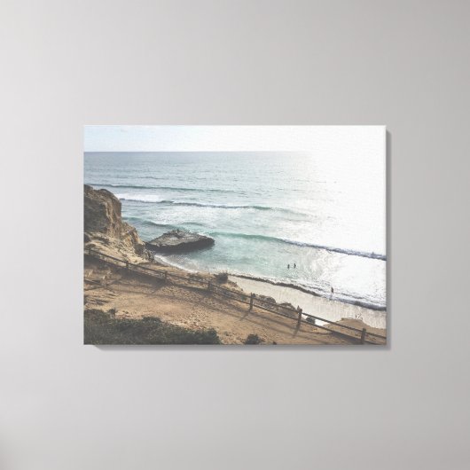 Torrey Pines Beach Groot Canvasprint Canvas Afdruk (Voorkant)