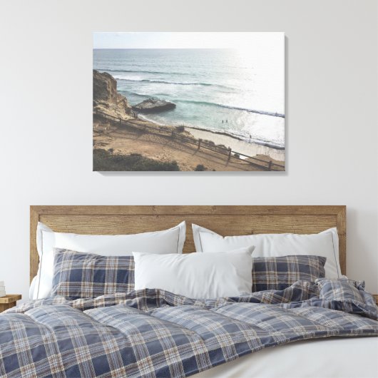 Torrey Pines Beach Groot Canvasprint Canvas Afdruk (Insitu (Slaapkamer))