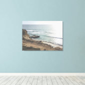 Torrey Pines Beach Groot Canvasprint Canvas Afdruk (Insitu (Houten vloer))