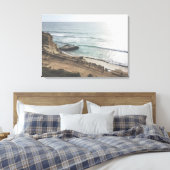 Torrey Pines Beach Large Canvas Print (Insitu (Slaapkamer))