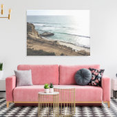 Torrey Pines Beach Large Canvas Print (Insitu (Woonkamer))