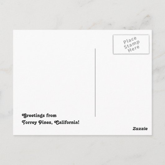 Torrey Pines Cliffs 1 Briefkaart (Achterkant)