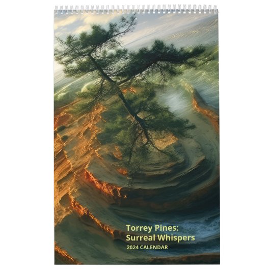 Torrey Pines fluistert surrealistisch Kalender (Hoes)
