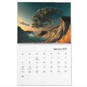 Torrey Pines over wonderen van windsweept Kalender (Feb 2027)