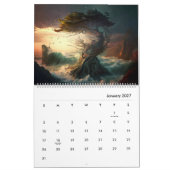 Torrey Pines over wonderen van windsweept Kalender (Jan 2027)