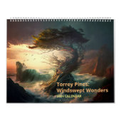 Torrey Pines over wonderen van windsweept Kalender (Hoes)