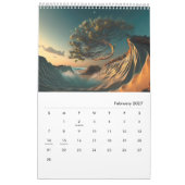 Torrey Pines over wonderen van windsweept Kalender (Feb 2027)