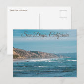 Torrey Pines State Beach, San Diego, Californië Briefkaart (Voorkant / Achterkant)