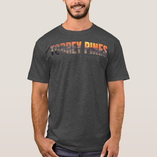 Torrey Pines State Beach Surf California Sunset T-shirt (Voorkant)