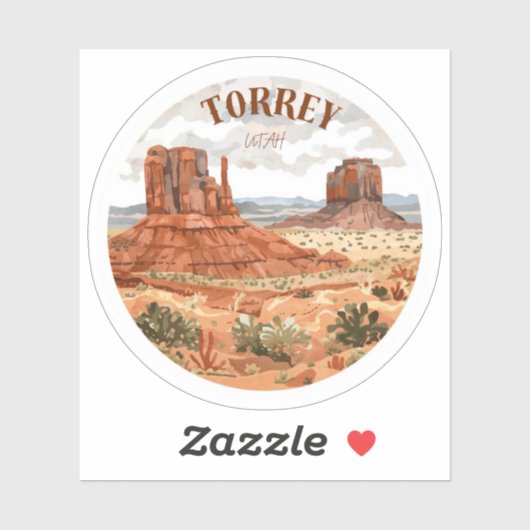Torrey Utah  Sticker (Vel)