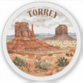 Torrey Utah  Sticker (Voorkant)