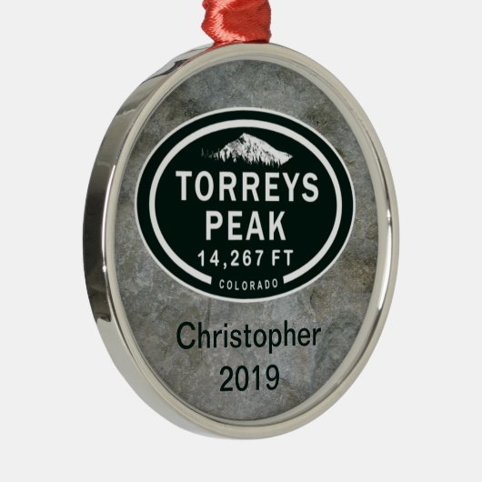 Torreys Peak 14,267 FT CO 14er Mountain Ornament (Rechts)