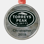 Torreys Peak 14,267 FT CO 14er Mountain Ornament (Voorkant)