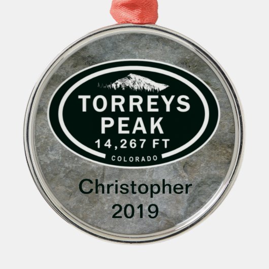 Torreys Peak 14,267 FT CO 14er Mountain Ornament (Voorkant)