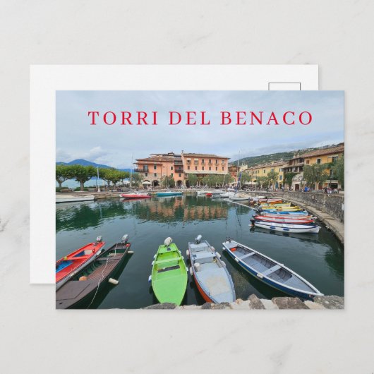 Torri del Benaco haven overzicht ansichtkaart Briefkaart (Voorkant / Achterkant)