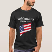 Torrington Connecticut USA State Travel Co. T-shirt (Voorkant)