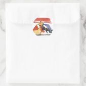 torro en torrero ronde sticker (Tas)