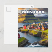 Tórshavn, waar de wilde natuur zich ontwikkelt briefkaart (Voorkant / Achterkant)