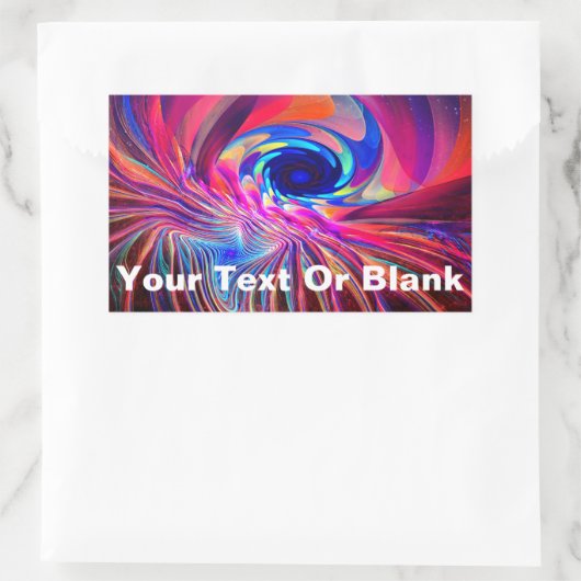 Torsion Wave Rechthoekige Sticker (Tas)