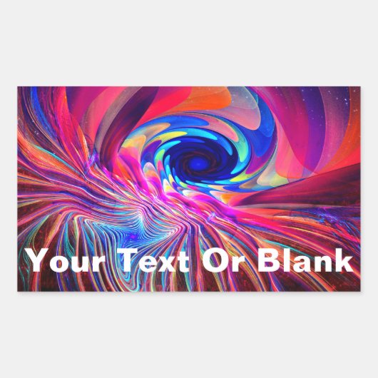Torsion Wave Rechthoekige Sticker (Voorkant)