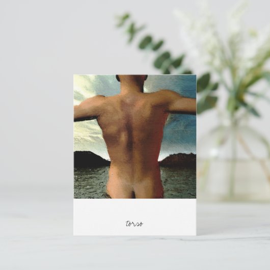 torso briefkaart (Staand voorkant)