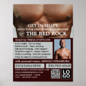 Torso, Personal trainer, Gym Adverteren Poster (Voorkant)