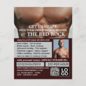 Torso, persoonlijke trainer, Gym Adverteren flyer (Voorkant)