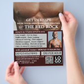 Torso, persoonlijke trainer, Gym Adverteren flyer (Hand)