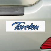 Torsten Name blue Aufkleber Sticker Autoaufkleber (Op auto)