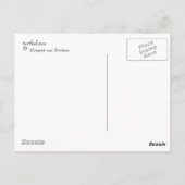 tortelduif briefkaart (Achterkant)