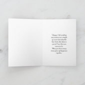 Tortelduifjes / 25ste bruiloft Jubileum Kaart (Binnen)