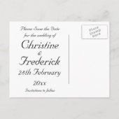 Tortelduifjes 2, de datum briefkaart opslaan (Achterkant)