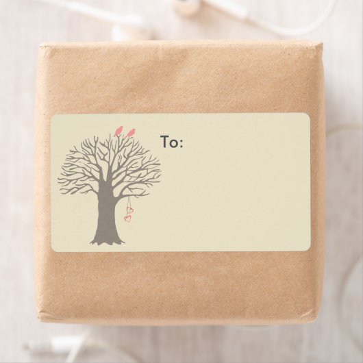 Tortelduifjes Aangepast verzendlabel (Insitu)