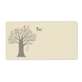 Tortelduifjes Aangepast verzendlabel (Voorkant)