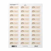Tortelduifjes Aangepaste Adresetiketten Etiket (Full Sheet)
