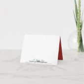 Tortelduifjes aangepaste bedankkaart (cranberry) (Achterkant)