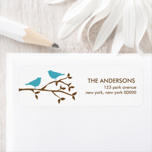 Tortelduifjes Adresetiketten Etiket (Insitu)