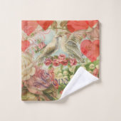 Tortelduifjes  Antiek Hart Bad Handdoek (Wasdoekje)