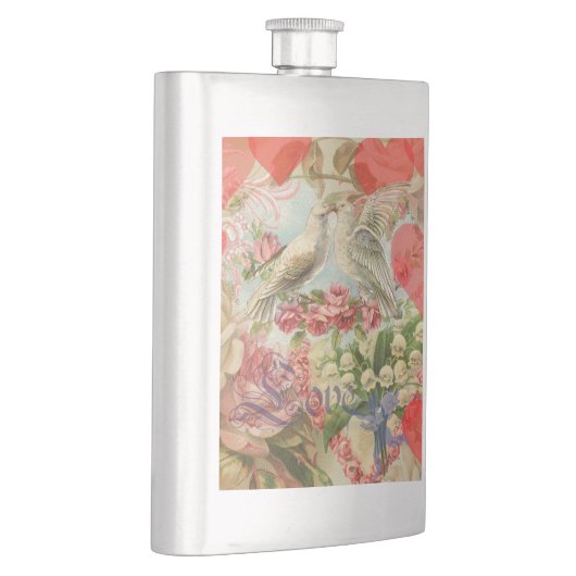 Tortelduifjes Antiek Hart Flacon (Rechts)