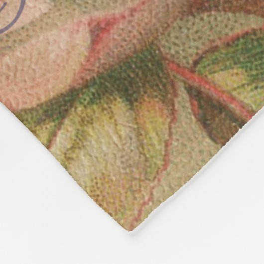 Tortelduifjes  Antiek Hart Fleece Deken (Hoek)