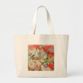 Tortelduifjes  Antiek Hart Grote Tote Bag (Voorkant)